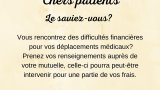Déplacement pour rdv médicaux, un remboursement est possible...